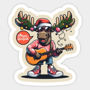 Merry Christmoose Moose Christmas 2024 Sticker